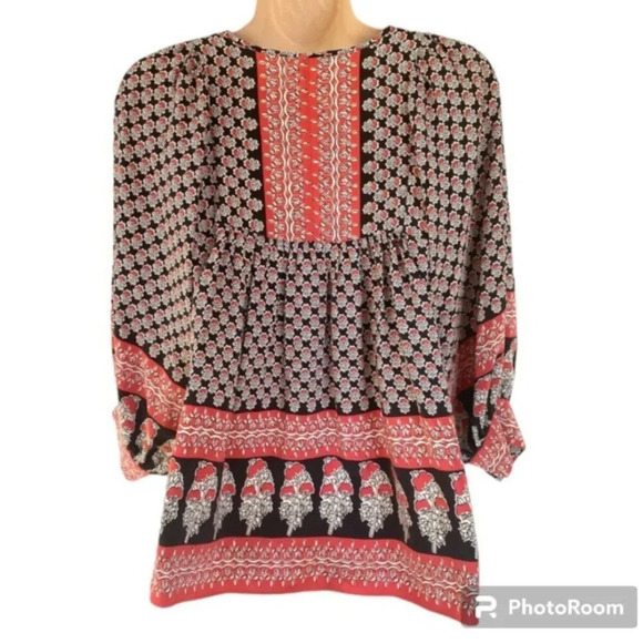 Ulla Johnson Silk Bea Blouse Batik Print XS - Picture 6 of 12